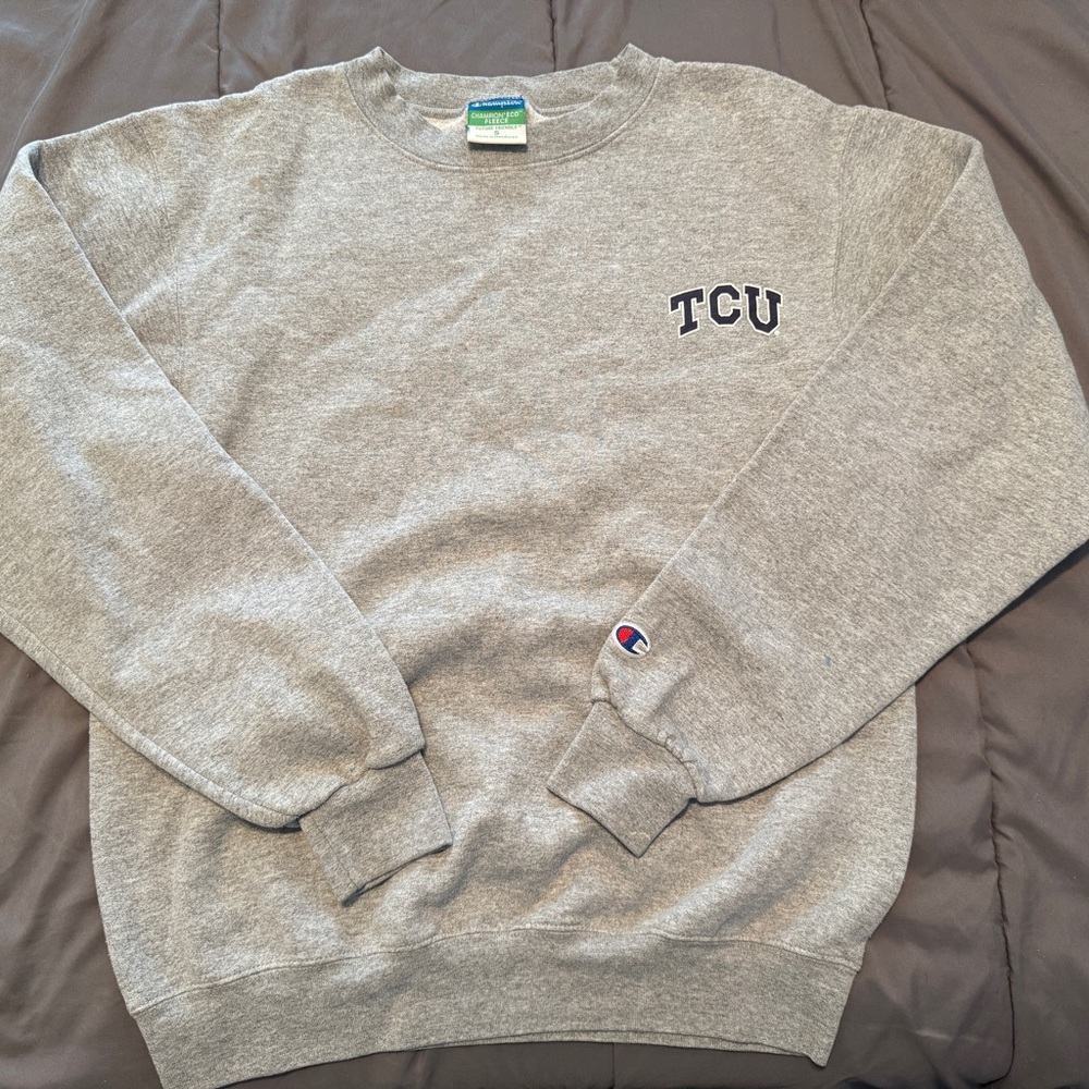 Champion Gray TCU Men's Sweater